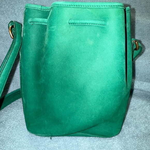 Dooney and Bourke Mini Nubuck Drawstring in Jade - Picture 9 of 12
